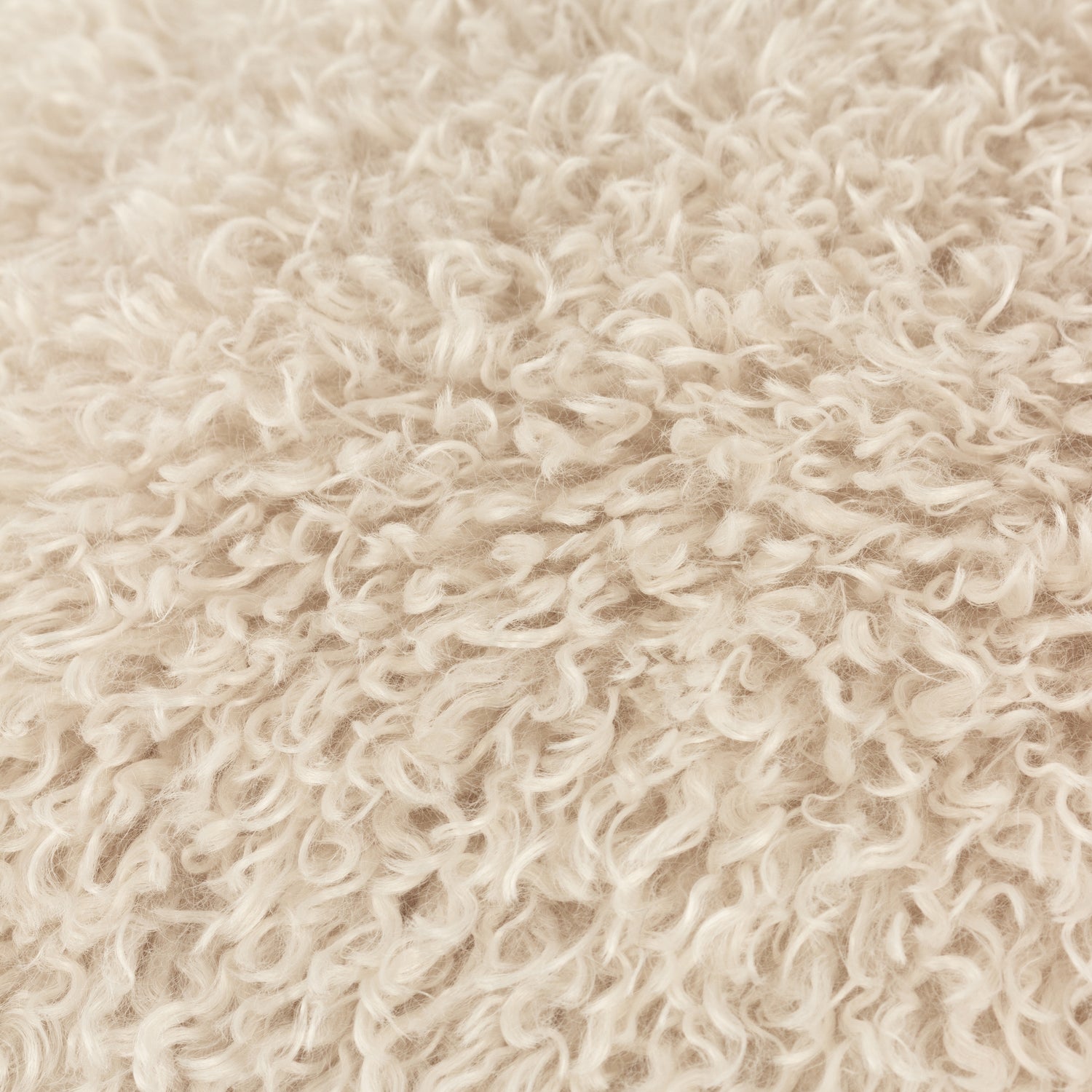 Rowan Faux Fur Filled Cushion 50cm x 50cm Natural