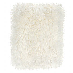 Furn Rowan Faux Fur Throw 130cm x 180cm Ecru