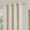 Royale Boucle Thermal Ready Made Eyelet Curtains Cream