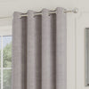 Royale Boucle 66 x 84 Thermal Ready Made Eyelet Door Curtain Silver