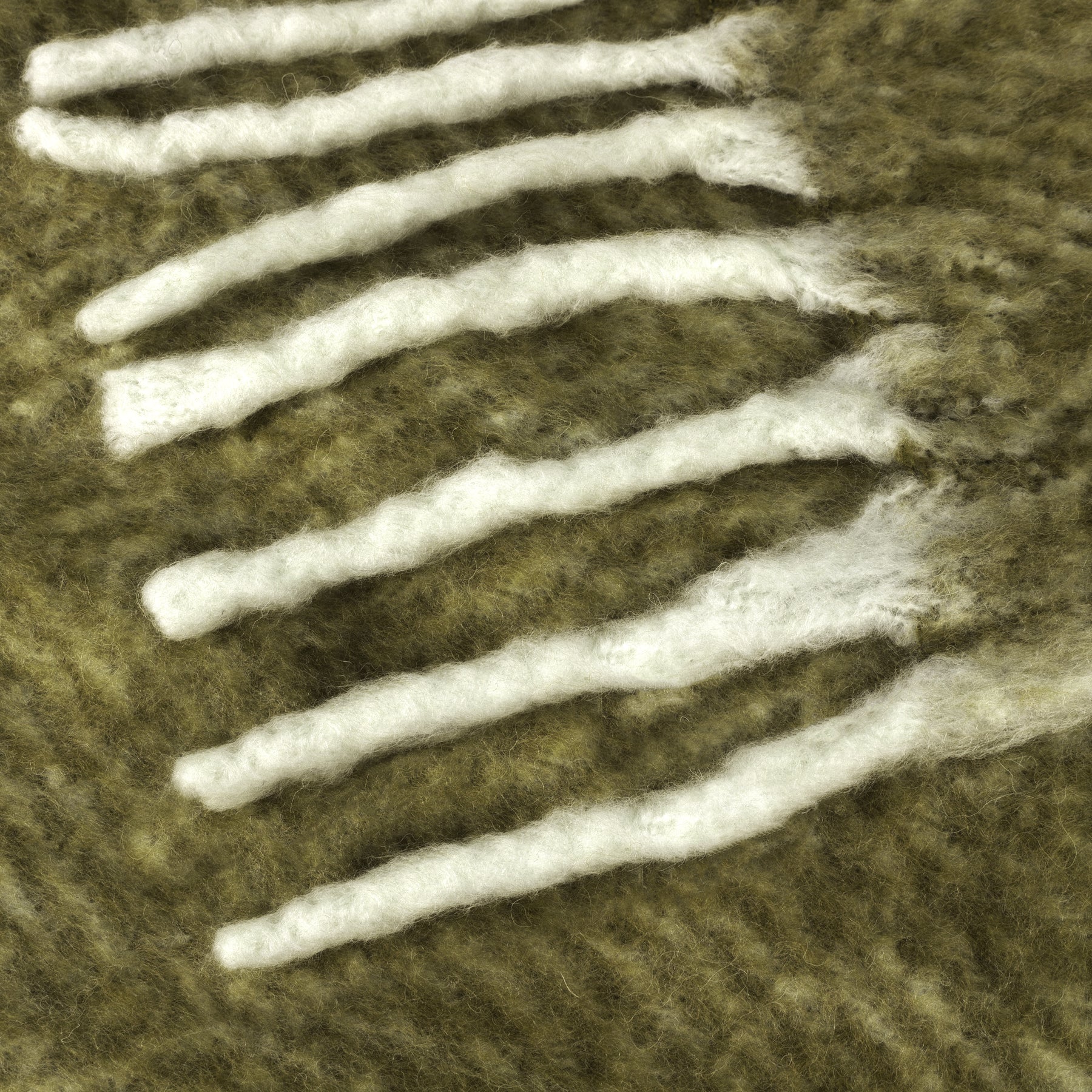 Yard Rawton Ombre Herringbone 130cm x 180cm Throw Natural Moss