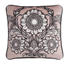Laurence Llewelyn-Bowen Romilly Velvet Filled Cushion 43cm x 43cm Natural