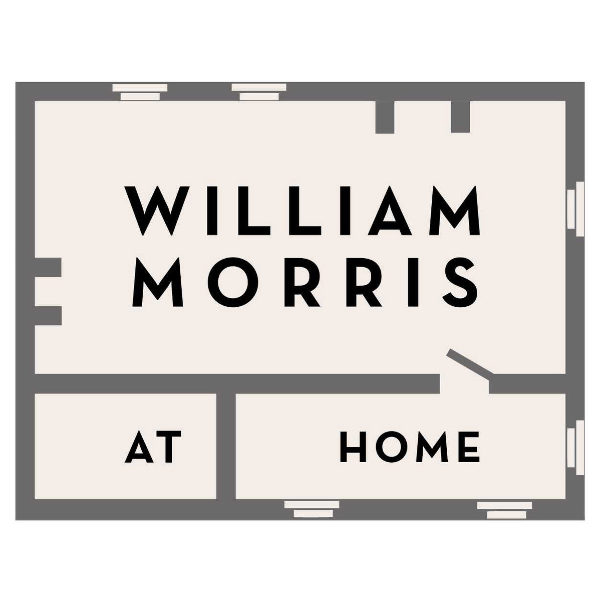 William Morris At Home Spring Thicket Pair of Oxford Pillowcases Mineral