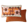Orla Kiely Retro Flower Stripe Filled Cushion 30cm x 50cm Canyon