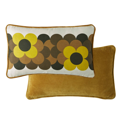 Orla Kiely Retro Flower Stripe Filled Cushion 30cm x 50cm Dune