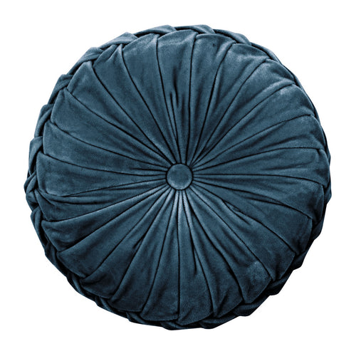 Laura Ashley Rosanna 35cm x 14cm Round Filled Cushion Dark Seaspray