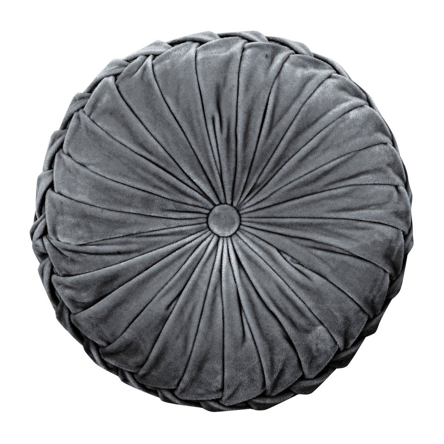 Laura Ashley Rosanna 35cm x 14cm Round Filled Cushion Steel