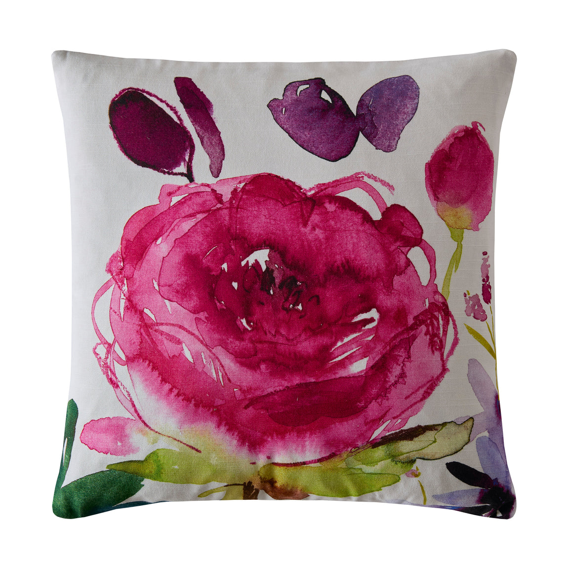 Bluebellgray Rose 45cmx45cm Filled Cushion Fuchsia