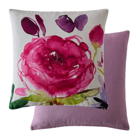 Bluebellgray Rose 45cmx45cm Filled Cushion Fuchsia