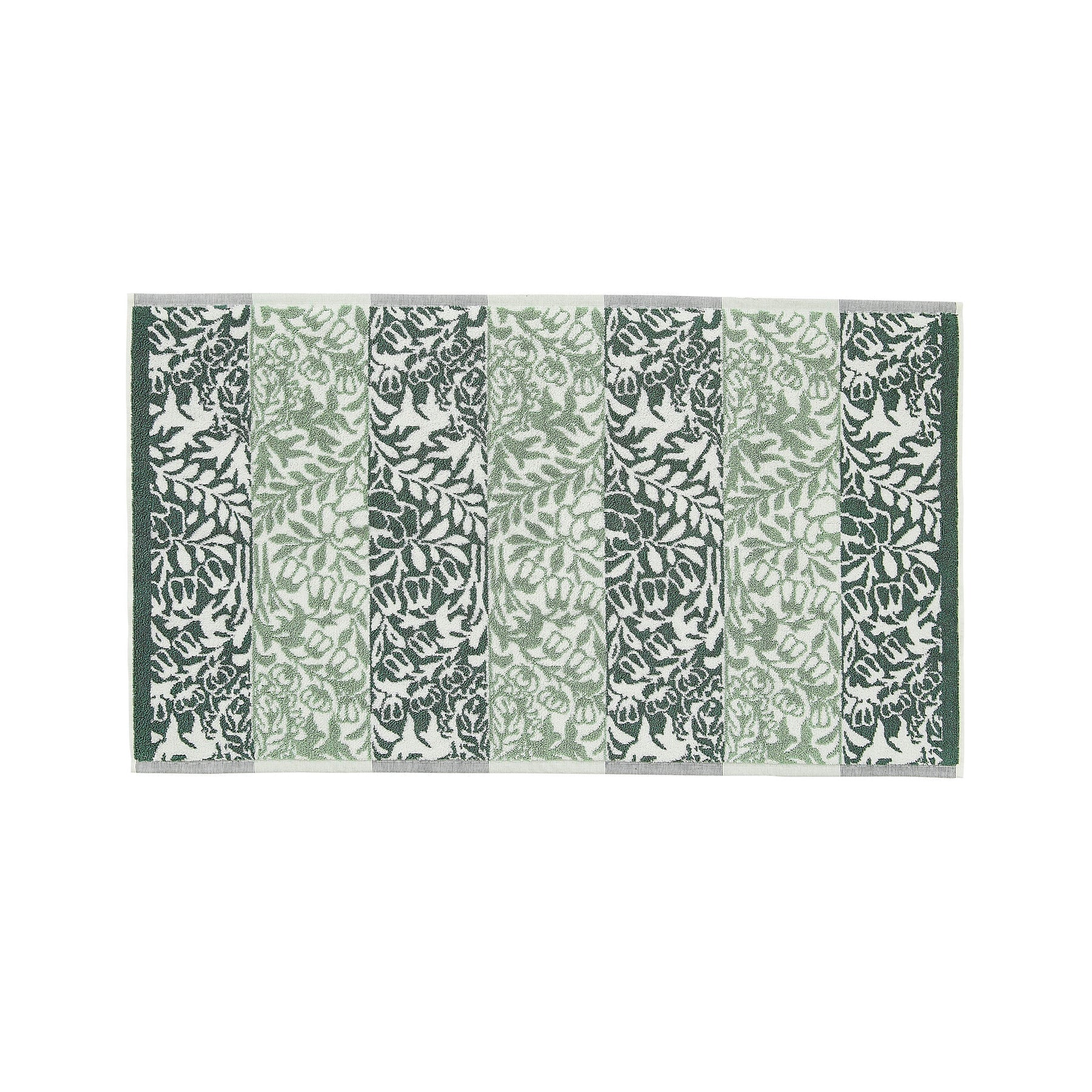 William Morris At Home Rose Stripe Bath Mat Sage