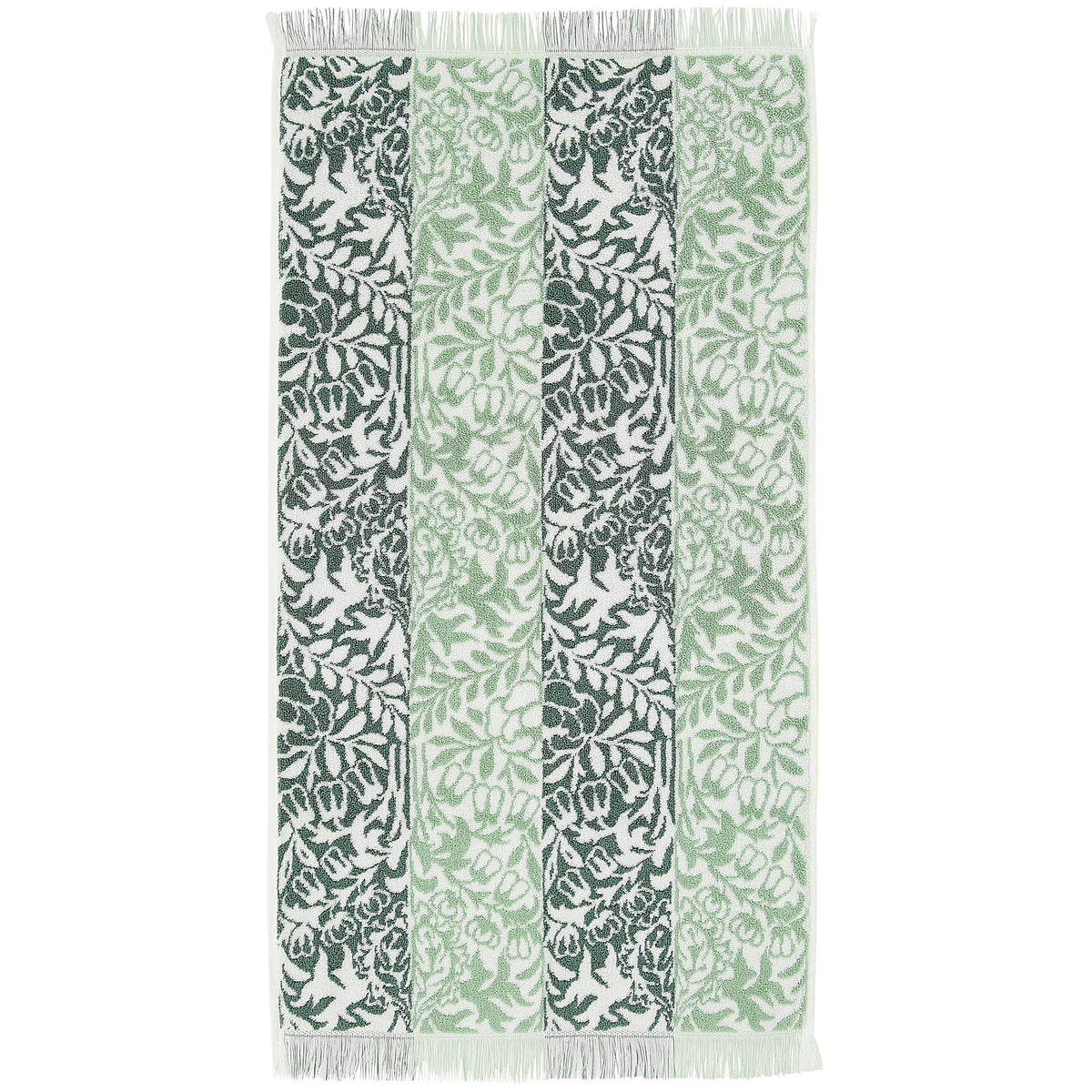 William Morris At Home Rose Stripe Towel Sage
