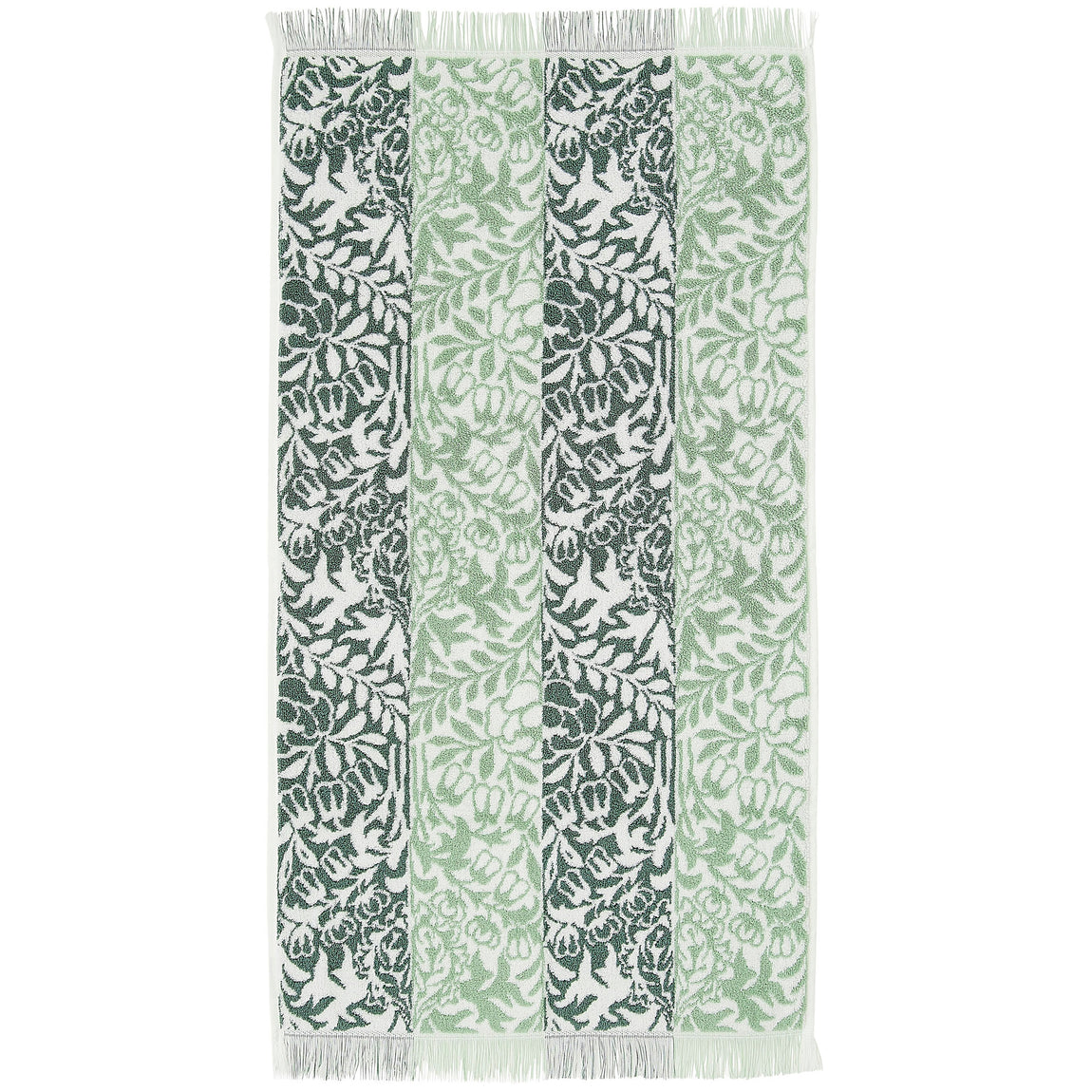 William Morris At Home Rose Stripe Towel Sage