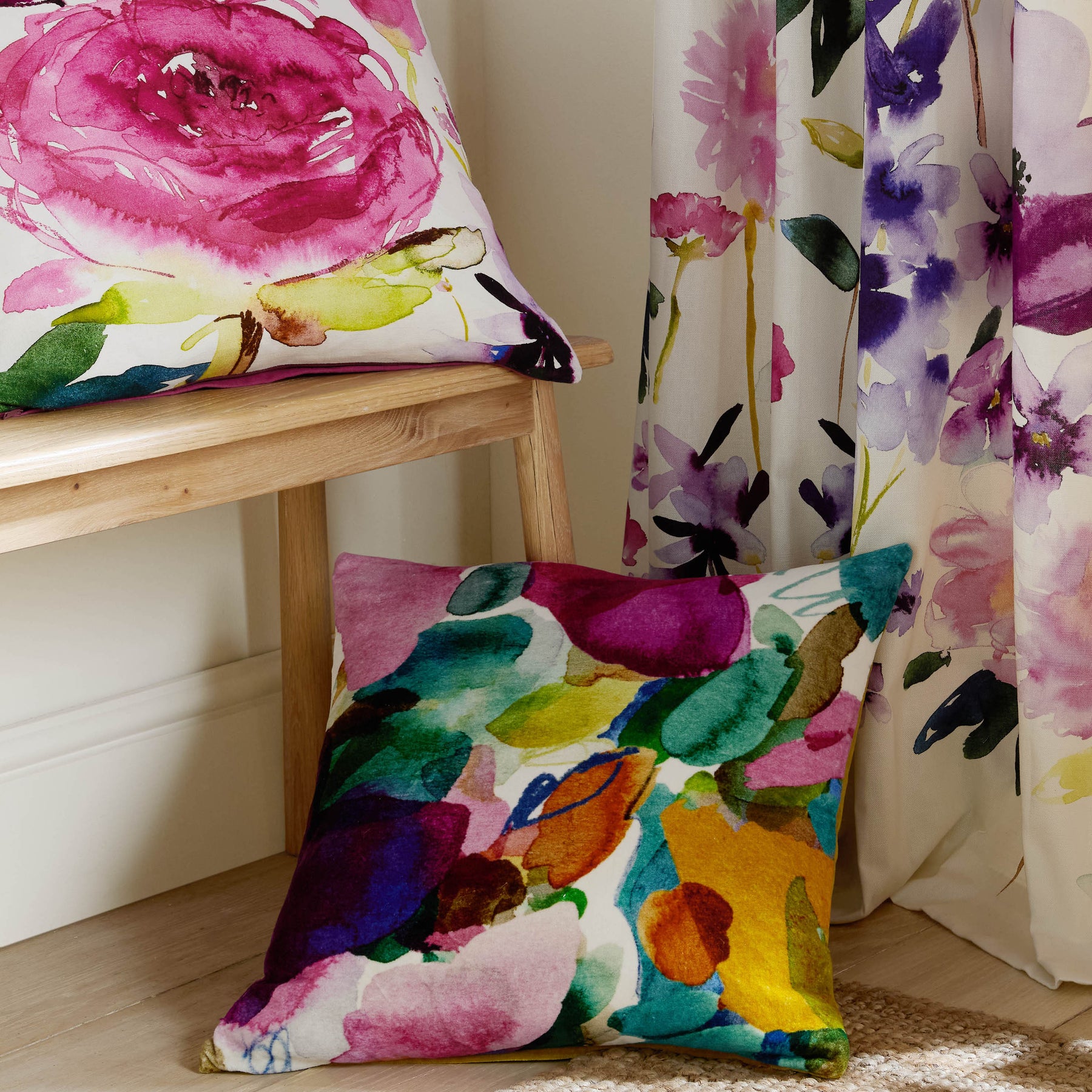 Bluebellgray Archie 45cmx45cm Filled Cushion Multi