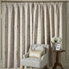 Laura Ashley Rowsham Garden Ready Made Blackout Curtains Natural