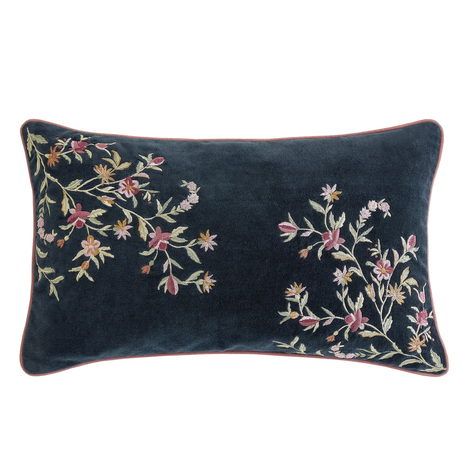 Historic Royal Palaces Royal Court Embroidery 30cm x 50cm Filled Cushion Multi