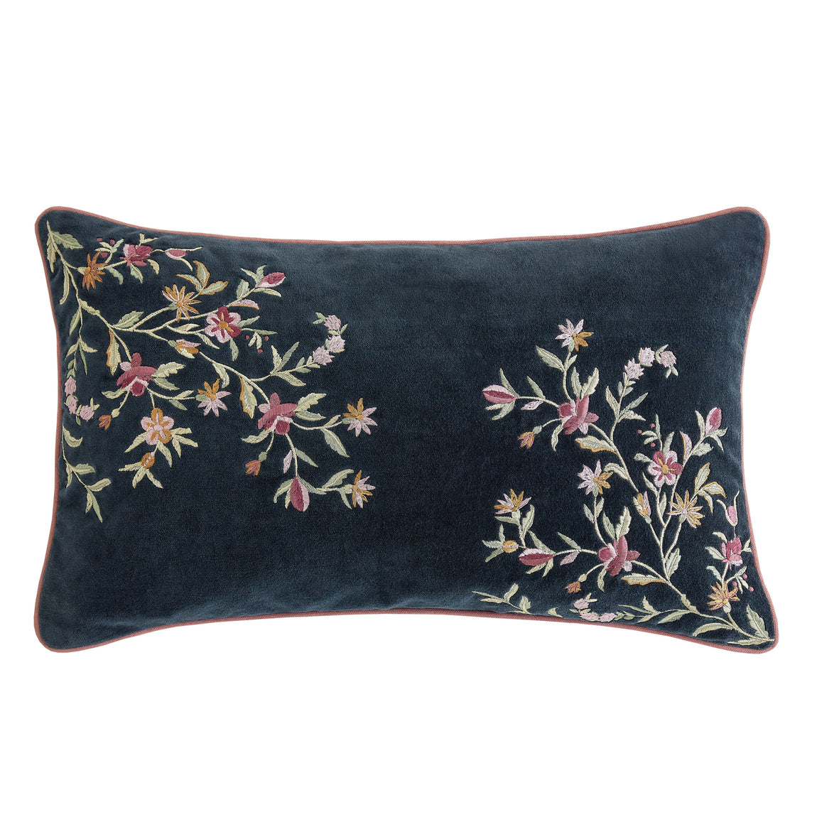Historic Royal Palaces Royal Court Embroidery 30cm x 50cm Filled Cushion Multi