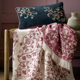 Historic Royal Palaces Royal Court Embroidery 30cm x 50cm Filled Cushion Multi