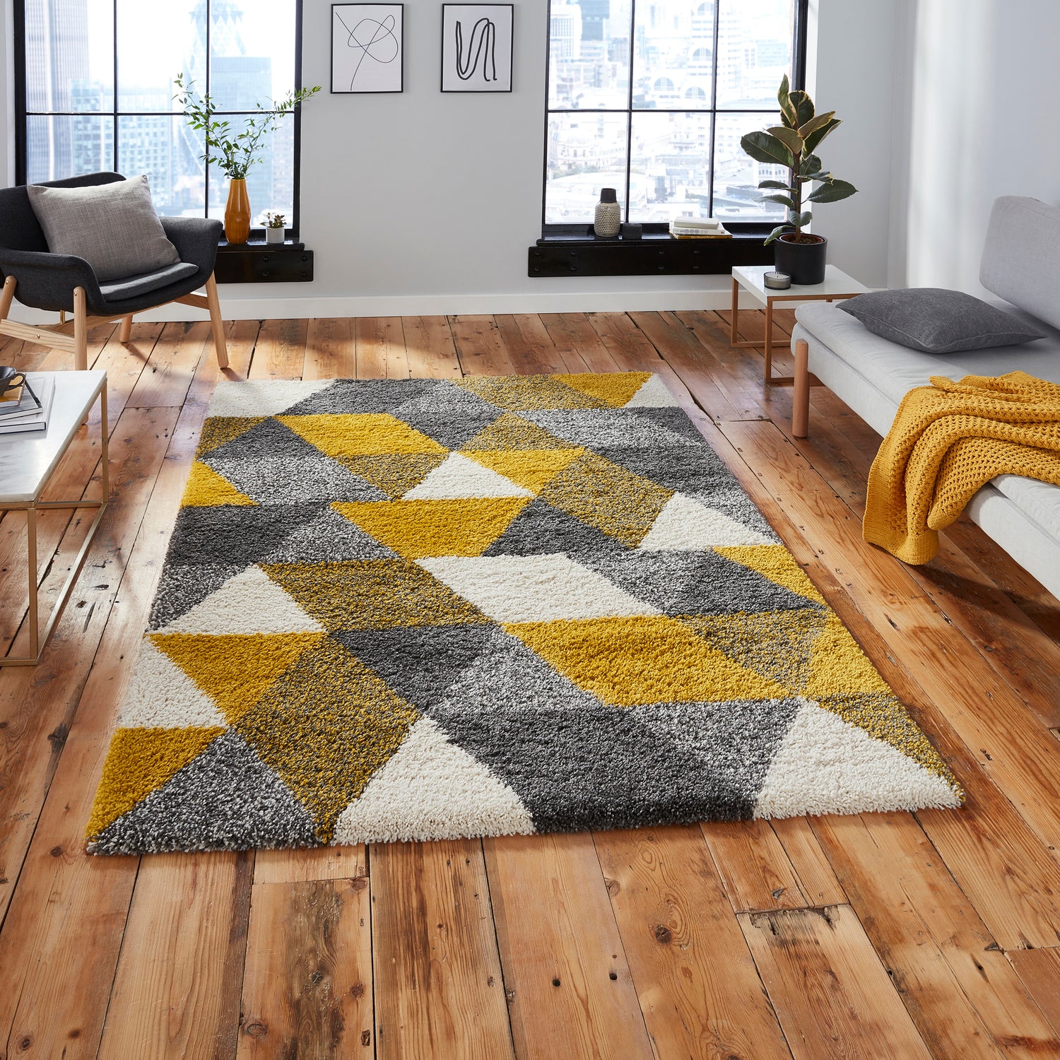 Royal Nomadic 7611 120cm x 170cm Rug Cream Yellow
