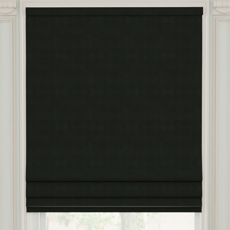 Linda Barker Royal Velvet Made to Measure Roman Blind Graphite