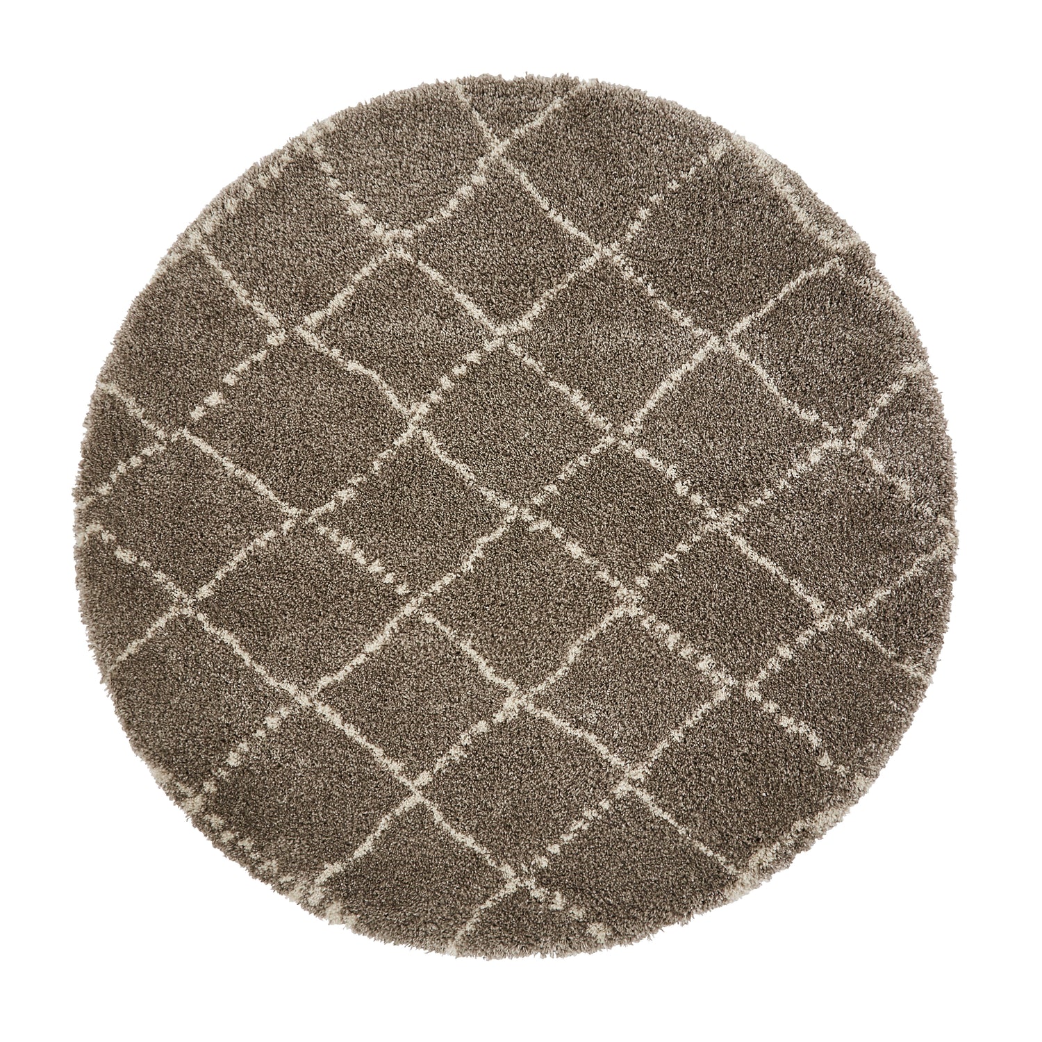 Royal Nomadic 5413 160cm x 160cm Circle Rug Grey Cream