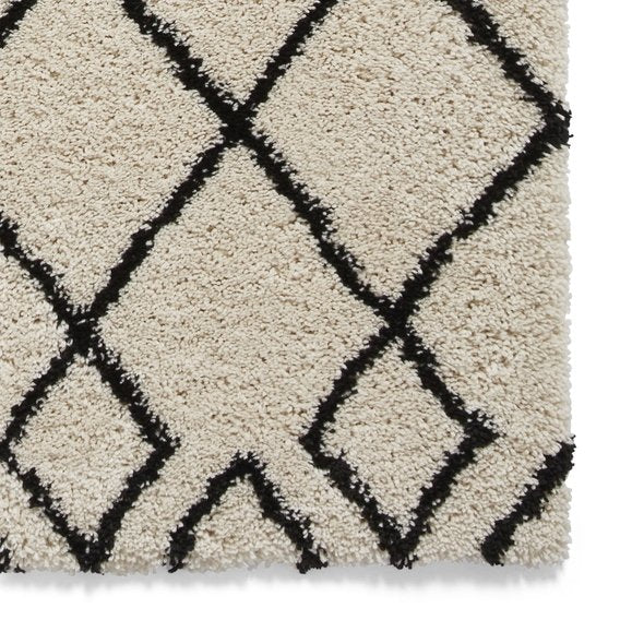 Royal Nomadic A638 120cm x 170cm Rug White Black | Quality Materials ...