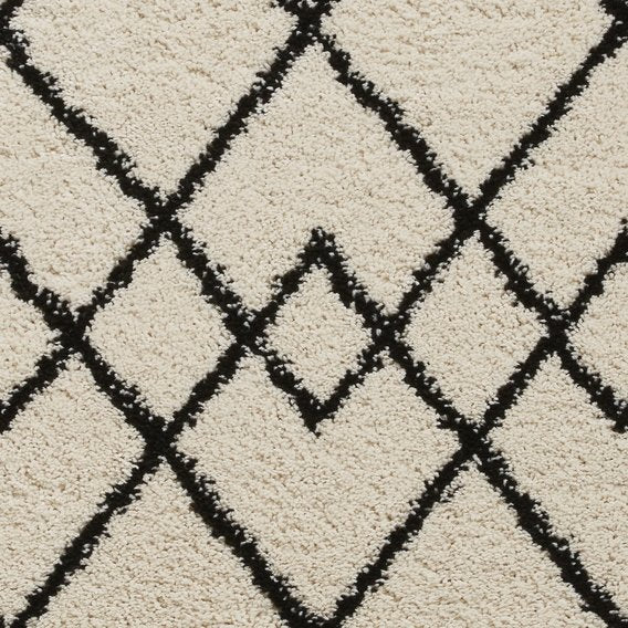 Royal Nomadic A638 120cm x 170cm Rug White Black | Quality Materials ...