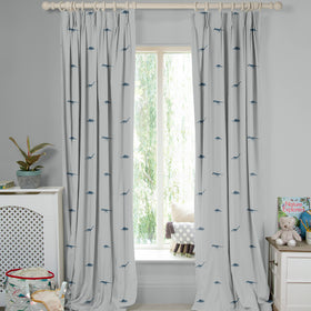 Sophie Allport Dinosaur Made To Measure Curtains Navy