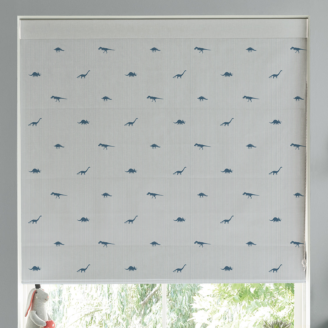Sophie Allport Dinosaur Made To Measure Roman Blind Navy