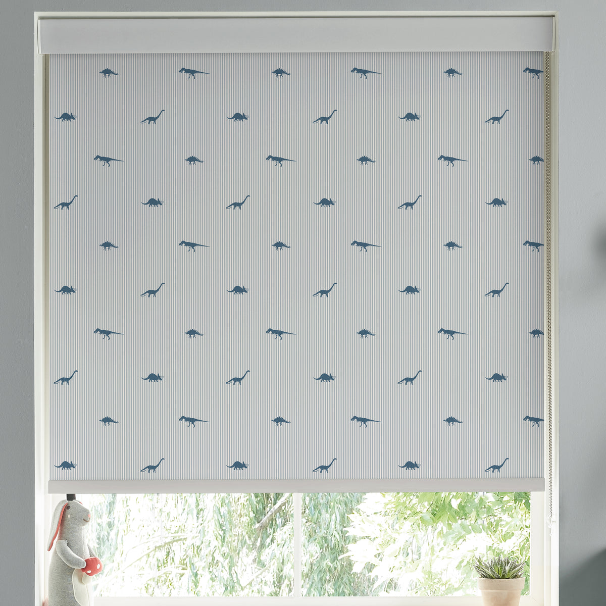 Sophie Allport Dinosaur Blackout Made To Measure Roller Blind Navy