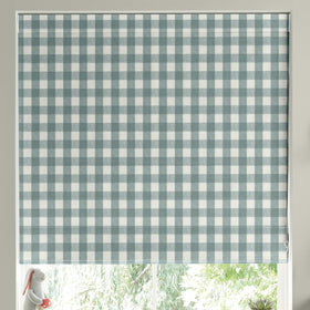 Sophie Allport Gingham Made To Measure Roman Blind Teal