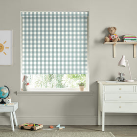 Sophie Allport Gingham Blackout Made To Measure Roller Blind Teal