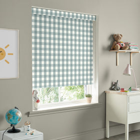 Sophie Allport Gingham Translucent Made To Measure Roller Blind Teal