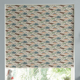 Sophie Allport Dinosaur Camouflage Made To Measure Roman Blind Khaki