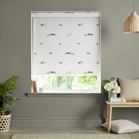 Sophie Allport Doggy Daycare Blackout Made To Measure Roller Blind Off White