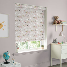 Sophie Allport Forest Ponies Translucent Made To Measure Roller Blind Soft Pink