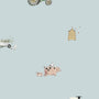 Sophie Allport On The Farm Blackout Made To Measure Roller Blind Blue Sample Image