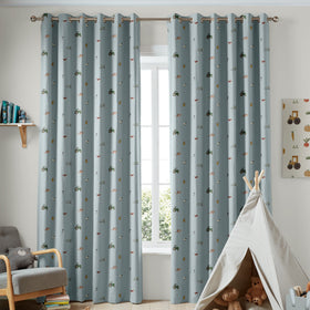 Sophie Allport On The Farm Made To Measure Curtains Blue