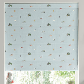 Sophie Allport On The Farm Made To Measure Roman Blind Blue