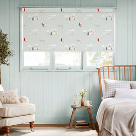 Sophie Allport Coastal Boats Blackout Made To Measure Roller Blind Blue