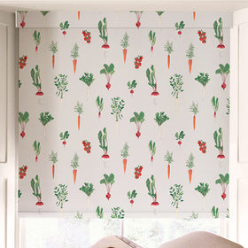 Sophie Allport Garden Vegetables Blackout Made To Measure Roller Blind Cream