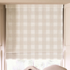 Sophie Allport Gingham Made To Measure Roman Blind Off White