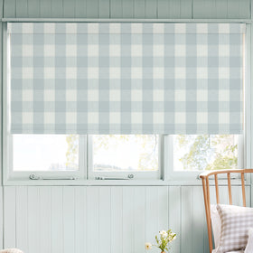 Sophie Allport Gingham Blackout Made To Measure Roller Blind Pale Blue