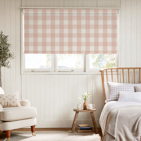 Sophie Allport Gingham Blackout Made To Measure Roller Blind Pink