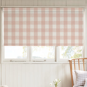 Sophie Allport Gingham Blackout Made To Measure Roller Blind Pink