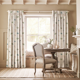 Sophie Allport Orchard Birds Made To Measure Curtains Off White
