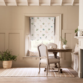 Sophie Allport Orchard Birds Blackout Made To Measure Roller Blind Off White