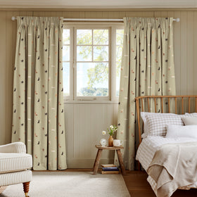 Sophie Allport Labradors And Retrievers Made To Measure Curtains Khaki