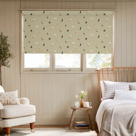 Sophie Allport Labradors And Retrievers Blackout Made To Measure Roller Blind Khaki