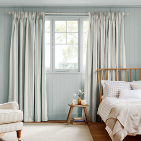 Sophie Allport Oundle Stripe Made To Measure Curtains Sea Blue