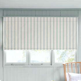 Sophie Allport Oundle Stripe Made To Measure Roman Blind Sea Blue